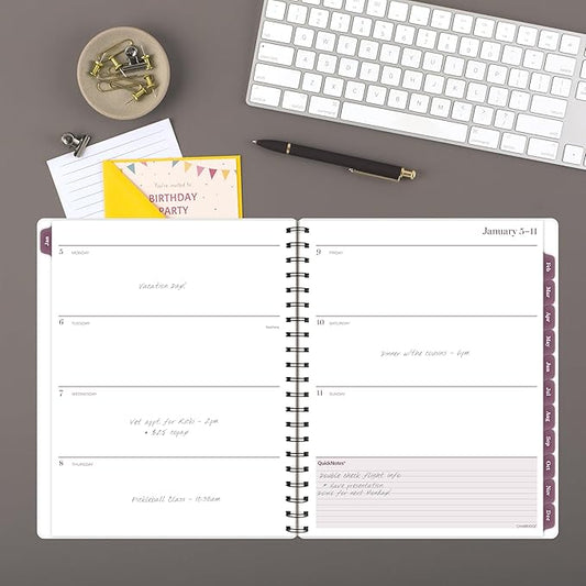 Cambridge 2026 Planner, Weekly & Monthly, 8-1/2" x 11", Large, Customizable, Facet (1755-901-26)