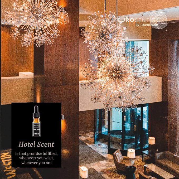 PuroSentido Hotel Signature Aroma Oil (10 ml) - Luxury Essential & Fragrance Oil for Diffusers and Humidifiers, Creamy Coconut, Warm Cashmere, Cool Spices & Sandalwood Home & Hotel Scent