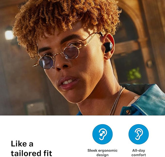 Sennheiser ACCENTUM True Wireless Earbuds - Crystal-Clear Sound with Hybrid ANC, Ergonomic Design, 28-Hour Battery Life, Touch Interface, Black