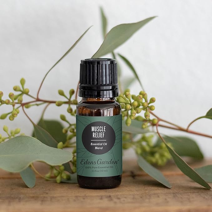 Edens Garden Muscle Relief Essential Oil Blend- 100% Pure Premium Grade, Undiluted, Natural, Therapeutic, Aromatherapy, The Best for Skin, Face, Humidfiers 30 ml (1 fl oz)