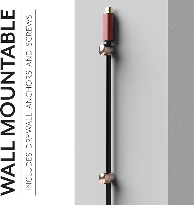 Cable Anchors for Desk Organization | Premium Aluminum Cord Organizers | Charger + Cable Management Clips for Home & Office | Stylish, Sturdy, & Functional | (3 Pack) (Copper)