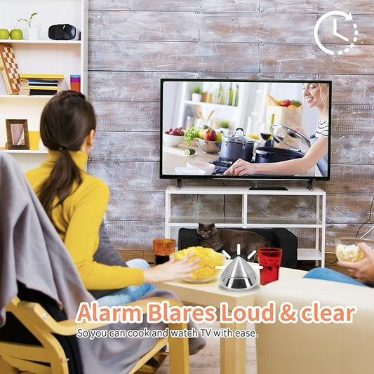 Mechanical Kitchen Timer, Cute Wind Up 60-Minute Manual Countdown for Kids, Classroom, Home, Study and Cooking