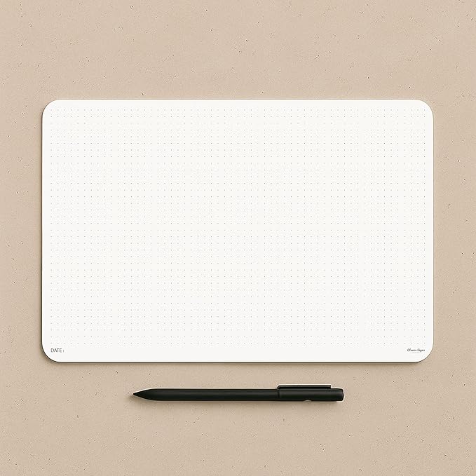 CLEVER SIGNS A4 Dot Grid Notepad (8,3" x 11,7")- Large Dotted Memo Desk Pads-Premium Paper with Cardboard Back Support - Ideal for Note-taking, Planning, Sketching, and Journaling