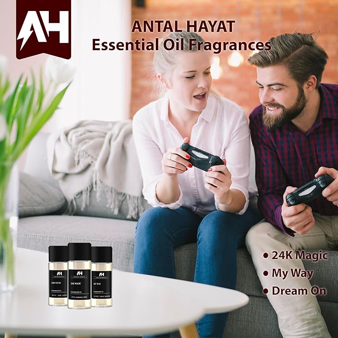 My Way Diffuser Oil 20ml - Antal Hayat Diffuser Oil - Home Luxury Scents - Lemon, Comforting Sandalwood, Warm Cedarwood & Pretty Iris - Aromatherapy Inspired by The One Hotel Miami Beach