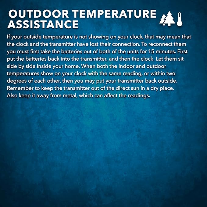 Sharp Atomic Desktop Clock – Auto Set Digital Alarm Clock - Atomic Accuracy - Easy to Read Screen with Time/Date/Temperature Display- Perfect for Nightstand or Desk