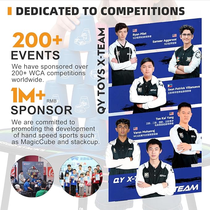 Professional Speed Cube Timer,Touch Control Timer with Display,Cube Race Stack Competition a Great Gift for Boys and Girls