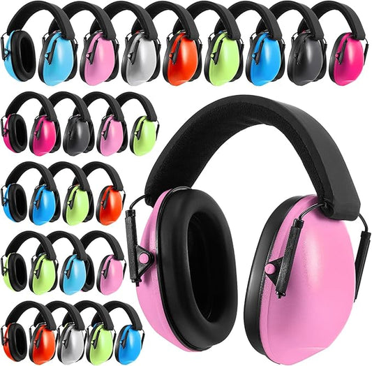 Amylove 18 Pcs Kids Ear Protection Noise Cancelling Headphones Noise Reduction Ear Muffs 27dB Hearing Protection (8 Colors)