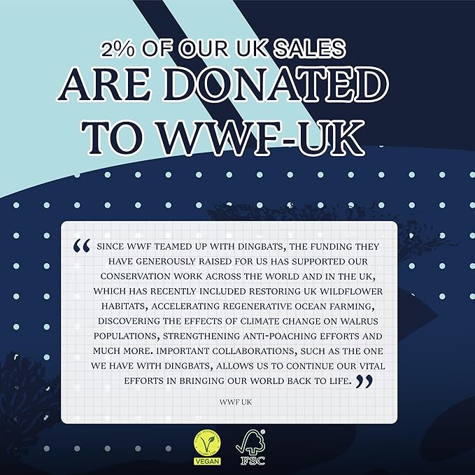 Dingbats* - Wildlife Plain Extra Large A4 Notebook - PU Leather Hardcover Journal for Work, Writing - Pocket, Elastic Closure, Pen Holder, Bookmark