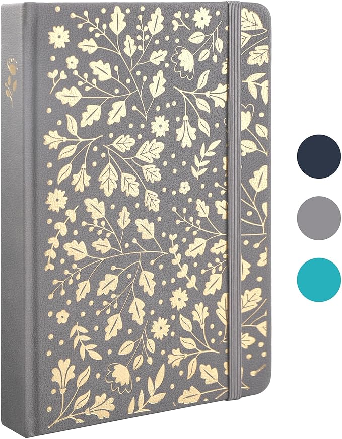 TIEFOSSI Bullet Dot Journal, Vintage Journal Notebook for Women Men, 160 GSM 192 Premium Pages, A5 Hardcover Journaling Notebooks Gift, for Travel Office Daily Writing