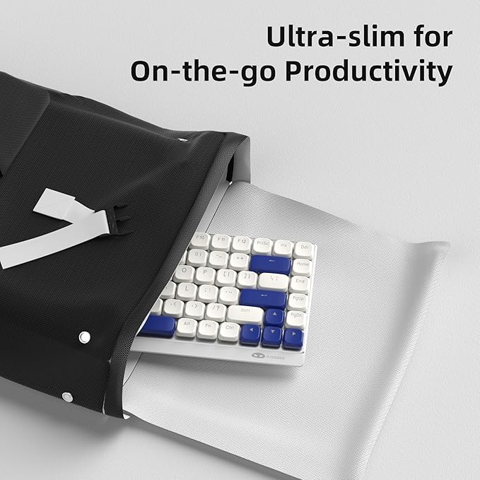 Camiysn Wireless RGB Mechanical Keyboard Moon84 Triple Mode 2.4GHz/BT/USB-C Wired Office White Keyboard for Computer/Desktop/PC/Laptop/Surface/Smart TV and Windows 10/8/7(Red Switches)