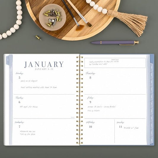 Cambridge 2026 Planner by Leah Bisch, Weekly & Monthly, 8.5" x 11", Large, Stripe (LB42-905-26)