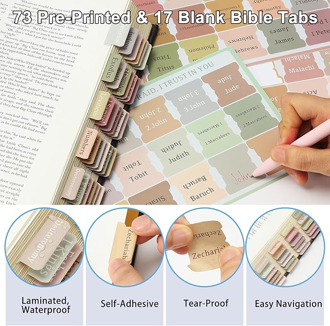 54Pcs Bible Journaling Kit with Pencil Case, Bible Highlighters and Pens with Tabs, Notebook, Bible Study Supplies Journel Essentials Accessories Tools for Women,Back to School Gift (Green)