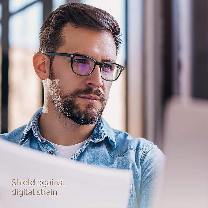 livho High Tech Blue Light Glasses - Advanced up to 99% Blue Light Blocking Computer Glasses - Screen Fatigue & UV Protection
