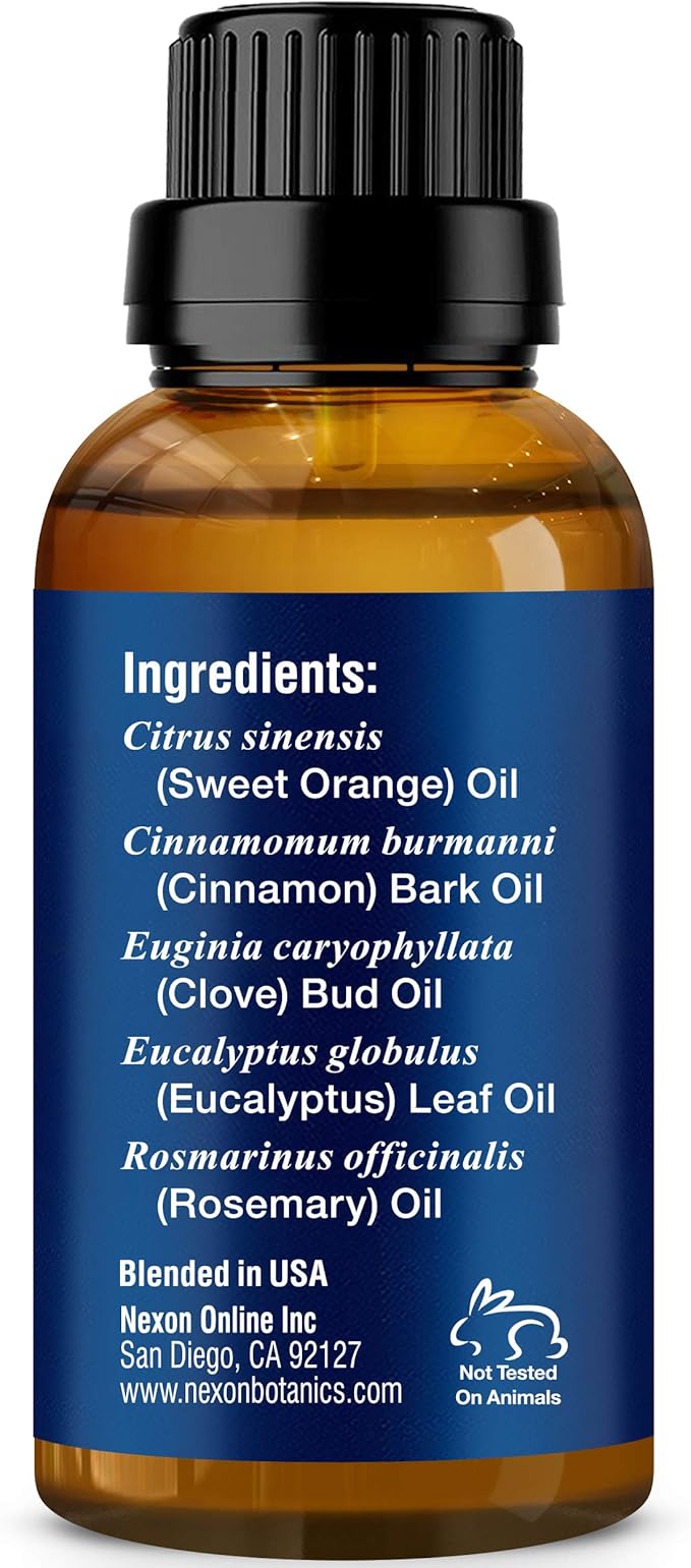 Robbers' Immunity Essential Oil Blend 30 ml - Immune Boost Aromatherapy for Diffusers - Natural Shield Against Impurities - Nexon Botanics