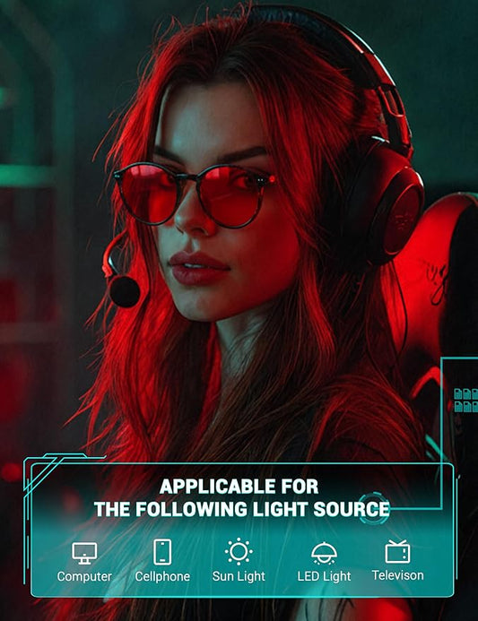 TIJN Blue Light Blocking Glasses Men Women Vintage Thick Round Rim Frame Eyeglasses