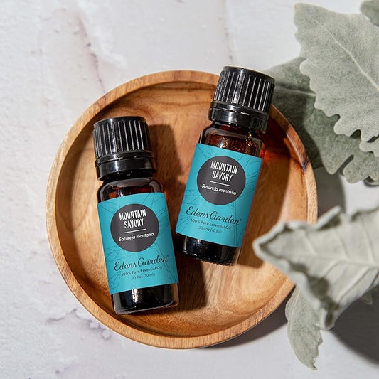 Edens Garden Mountain Savory Essential Oil- 100% Pure Premium Grade, Undiluted, Natural, Therapeutic, Aromatherapy, The Best for Diffuser, Candle, Laundry, Humidifiers 10 ml (.33 fl oz)
