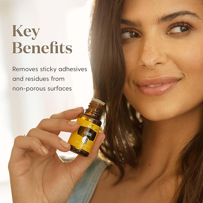 Young Living Lemon - Premium Essential Oil for Skin Care, Aromatherapy Diffuser - Fresh and Zesty Aroma - Perfume Ingredient with Citrus Scent - 15ml Bottle