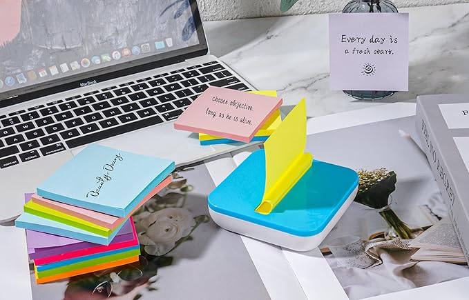 (18 Pads) Pop Up Sticky Notes 3x3 Refills, Strong Adhesive Memo Pad Bulk with 9 Bright Colors, Suitable for Home, Office, School, Clean Removal