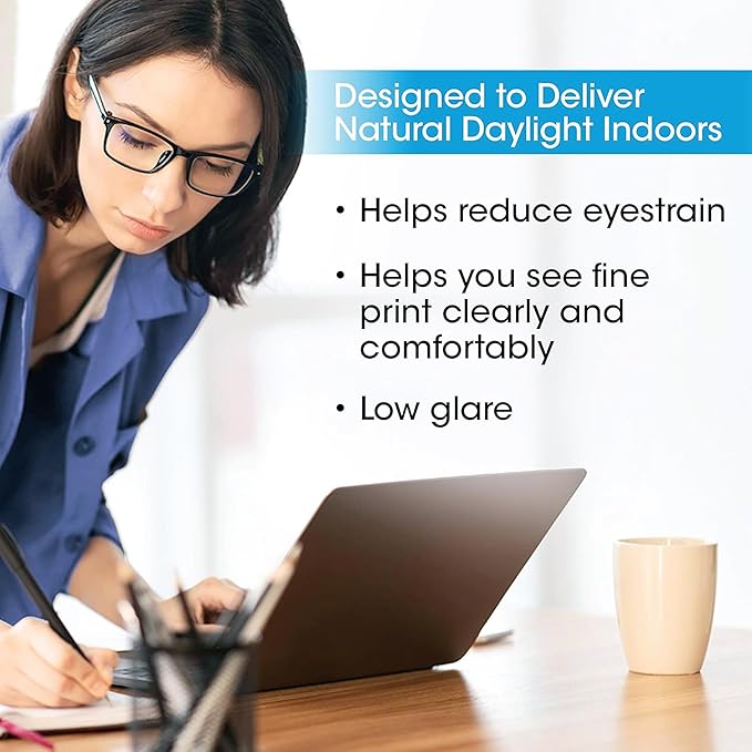 Ottlite Enhance LED Sanitizing Desk Lamp with USB Charging – Eliminates up to 99.9% of Bacteria, Touch Activated, Flexible Neck, Modern Light for Reading, Crafting & Office Desktop