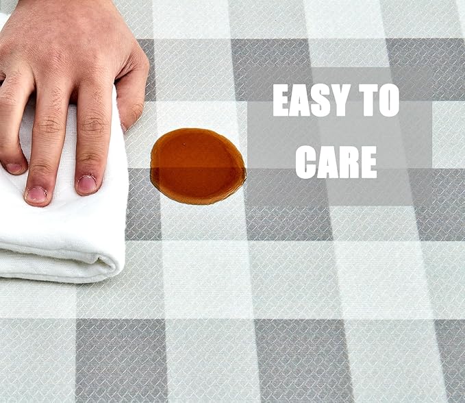 Anti Fatigue Kitchen Rugs Farmhouse Kitchen Mats for Floor,Cushioned Non-Slip Waterproof Ergonomic Comfort Rug Standing Mat for Kitchen,Floor,Home,Office,Sink,Laundry,Plaid Grey,17.3"x47.2"