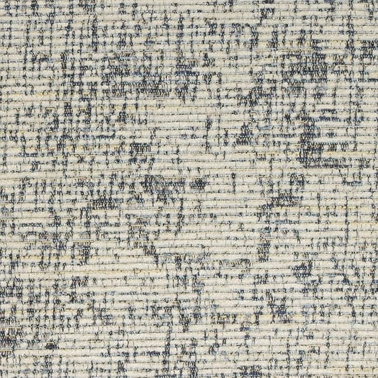 Sweet Home Collection Chair Cushion Memory Foam Pads Honeycomb Pattern Slip Non Skid Rubber Back Rounded Square 16" x 16" Seat Cover, 12 Pack, Broadway Cream/Blue