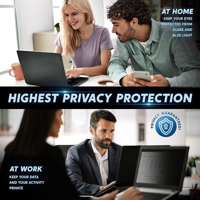17.3 inch Computer Privacy Screen (16:9) - Blue Light Screen Protector - Laptop Anti Glare Screen Protector by Akamai