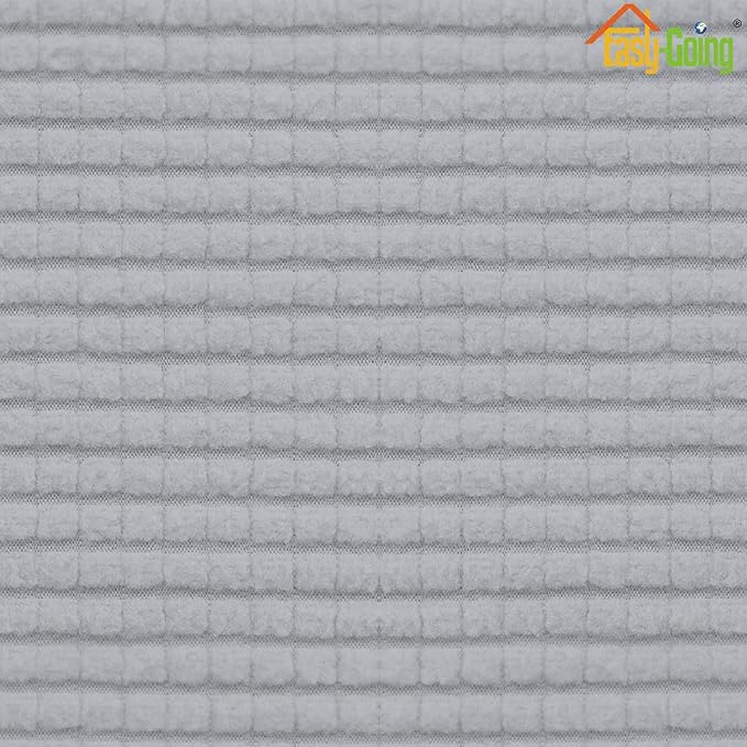 Easy-Going Stretch Loveseat Cushion Cover Sofa Cushion Furniture Protector Sofa Seat Sofa Slipcover Sofa Cover Soft Flexibility with Elastic Bottom(Loveseat Cushion, Silver Gray)