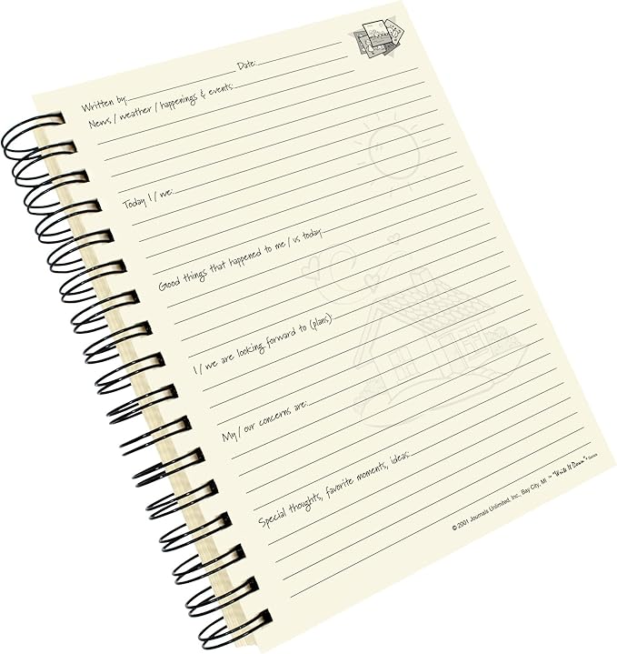 Write it Down series by Journals Unlimited, Guided Journal, Memories, Our Family Journal, Full-size 7.5"x 9", Kraft Hard Cover, Made in USA