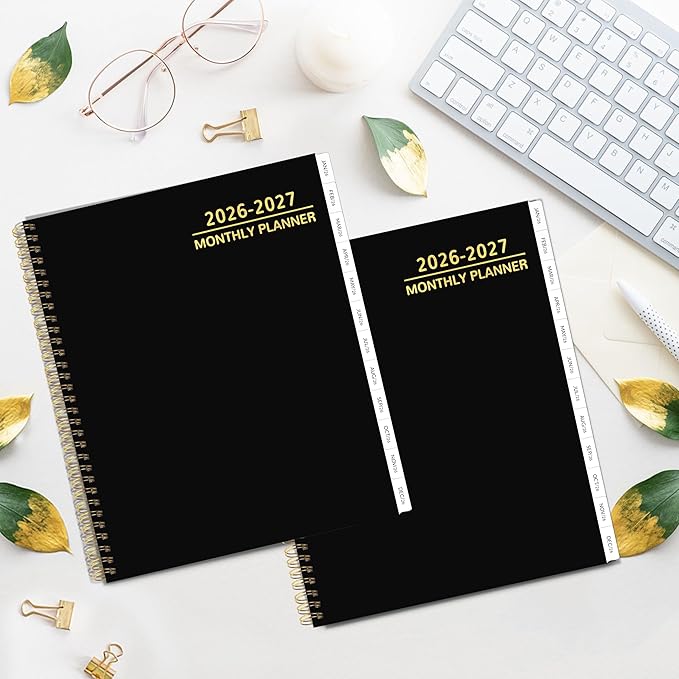 2026-2027 Monthly Planner 2 Year Monthly Planner/Calendar 2026-2027, 24 Months Calendar Planner Jan 2026 – Dec 2027, 9" x 11", Tabs, Double-Side Pocket, Holidays, Thick Paper