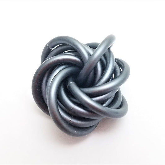 Möbii Fidget Ball (Solid Color): Quiet Mobius ADHD Anxiety Stim Stress Relief Toy Tool for Home Travel Office or Desk (Small, Full, Slate)