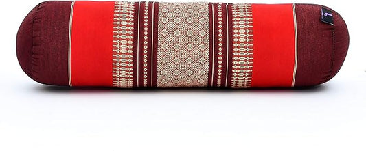 Leewadee Small Yoga Bolster – Shape-Retaining Cervical Neck Roll, Tube Pillow for Comfortable Reading, Kapok Filling, 22 x 6 x 6 inches