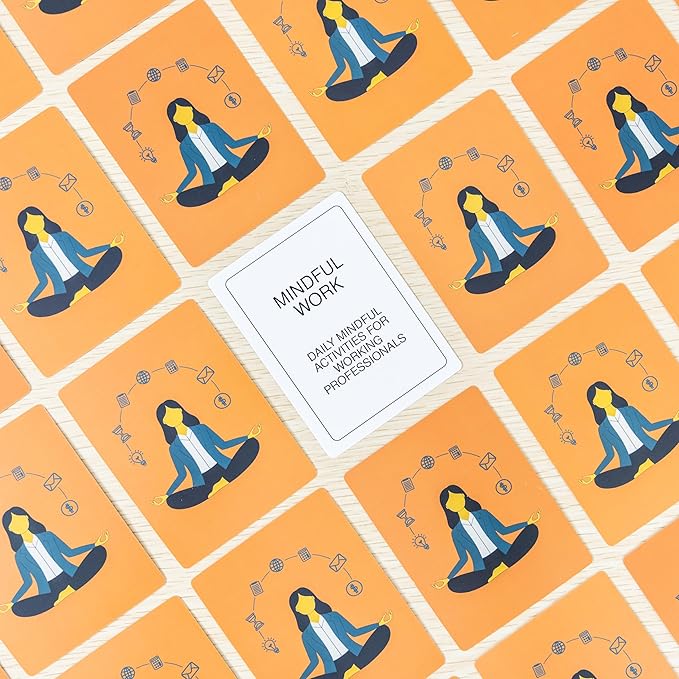100 Mindful Work Cards – Mindfulness & Self‑Care Prompts for Professionals | Desk & Travel Deck for Stress Relief, Focus, Motivation & Well‑Being