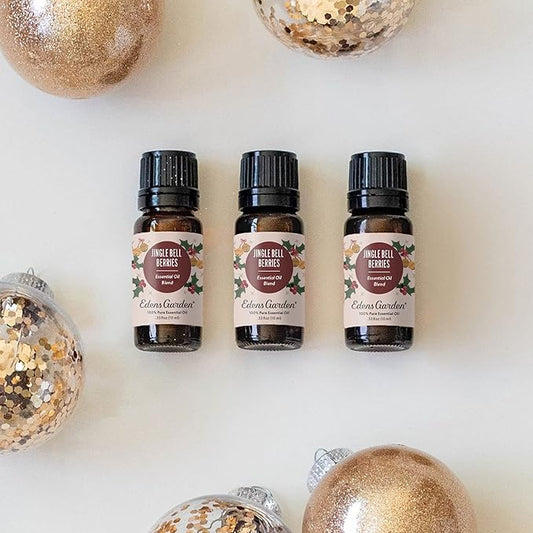 Edens Garden Jingle Bell Berries Essential Oil Blend- 100% Pure Premium Grade, Undiluted, Natural, Therapeutic, Aromatherapy, The Best for Diffusing, Candle, Laundry, Humidifiers 10 ml (.33 fl oz)