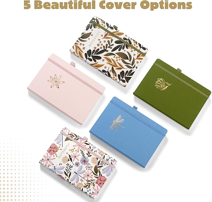 Bullet Dotted Journal – 160gsm No Bleed Thick White Paper – 200 Numbered Dot Grid Pages – a5 Dotted Notebook Includes a Gift Box and Journal Stickers