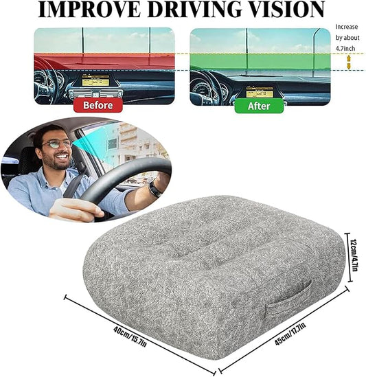 Super Thicken Car Seat Cushion for Adults/Office Chair Cushions/Butt Pillow for Car Long Sitting,Portable Car Seat Pad Fatigue Relief Suitable for Trucks,Cars,Office Chairs,Wheelchairs(Light gray)