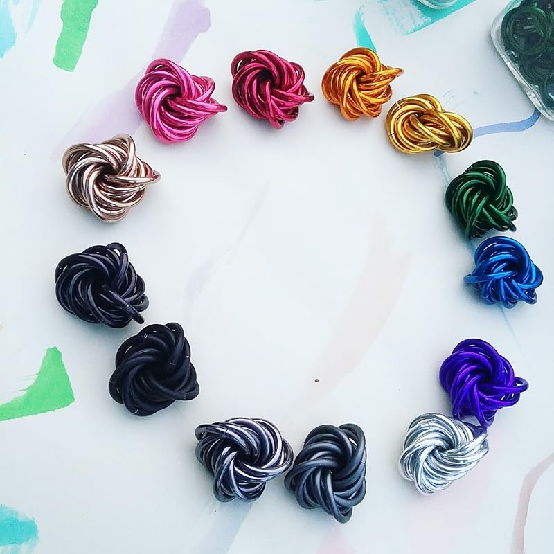 Möbii Fidget Ball (Solid Color): Quiet Mobius ADHD Anxiety Stim Stress Relief Toy Tool for Home Travel Office or Desk (Small, Full, Ultra Violet)