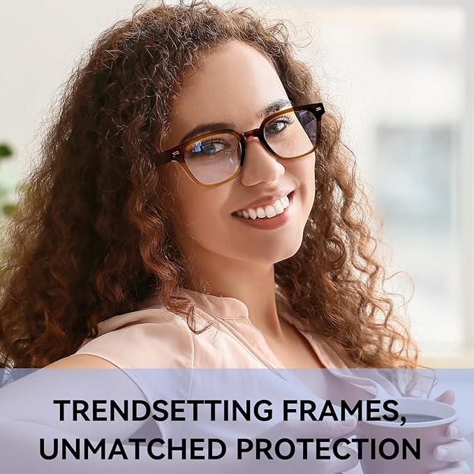 Dollger Blue Light Glasses for Men Women Blue Light Blocking Computer Screen Glasses Men Clear Frames Eyeglasses