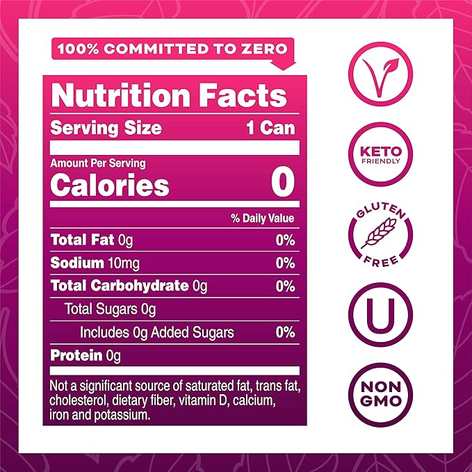 Yerbaé Energy Seltzer - Pomegranate Berry, No Sugar/Calories/Carbs. Energized by Yerba Mate, Naturally Caffeinated Plant-Based, Healthy Alternative to Coffee, Sugary Sodas, Pack of 12, 12oz cans