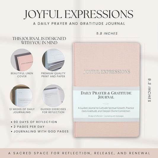 Gratitude & Prayer Journal for Women | 90-Day Christian Devotional with Bible Verses, Guided Prompts, Daily Reflections, Affirmations & Prayer Tracker | Faith-Based Journal for Spiritual Growth