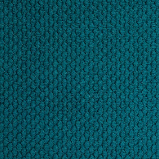 Sweet Home Collection Chair Cushion Memory Foam Pads Honeycomb Pattern Slip Non Skid Rubber Back Rounded Square 16" x 16" Seat Cover, 4 Pack, Peacock Blue