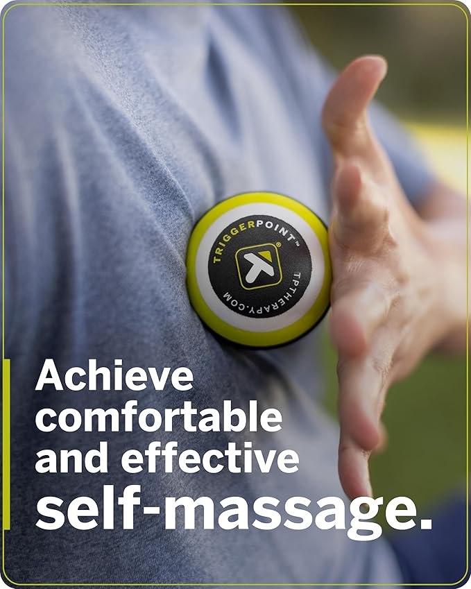 TriggerPoint MB1 EVA Foam Massage Ball - Deep Tissue Self Massage Mimics Massage Therapist Hands - Targets Hard-to-Reach Small Muscle Tightness, Eases Joint & Muscle Pain - Lightweight, Easy to Clean