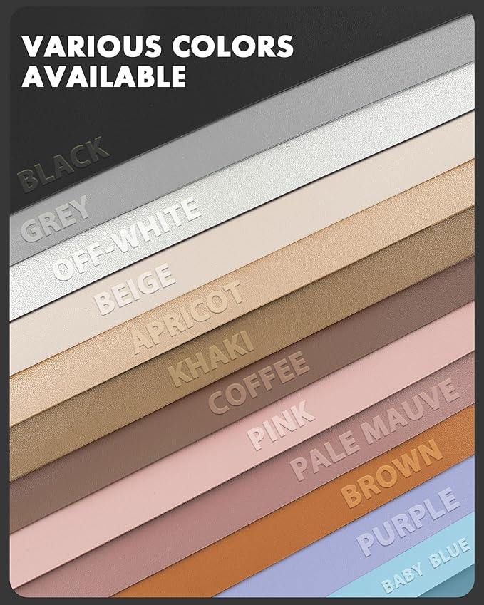 YSAGi Double-Sided Desk Pad, 23.6"x13.7" Leather Desk Mat, Eco Cork Desk Pad Protector, Large Mouse Pad for Desk, Waterproof Desk Blotter Pad, Desk Writing Pad for Office Work/Home(Pale Mauve/Cork)