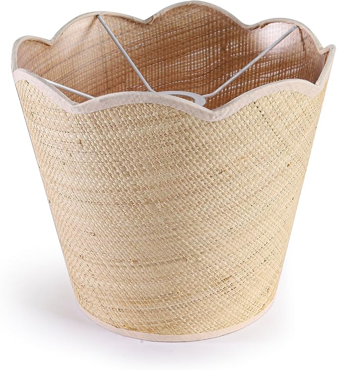 Pia Ricco 19" Modern Ceramic Table Lamp for Living Room Cream Base Desk Lamps for Bedroom Farmhouse Bedside Nightstand Lamp End Table Lamps,Beige,Rattan Shade