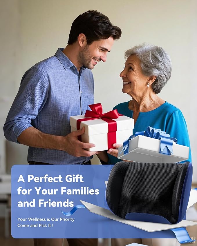 KINGJOY Shiatsu Foot Massager Machine with Heat, 2-in-1 Kneading & Percussion Massagers for Back and Foot Massage, Deep Tissue Foot and Calf Massager with Massage Roller, Birthday Gifts for Women Men