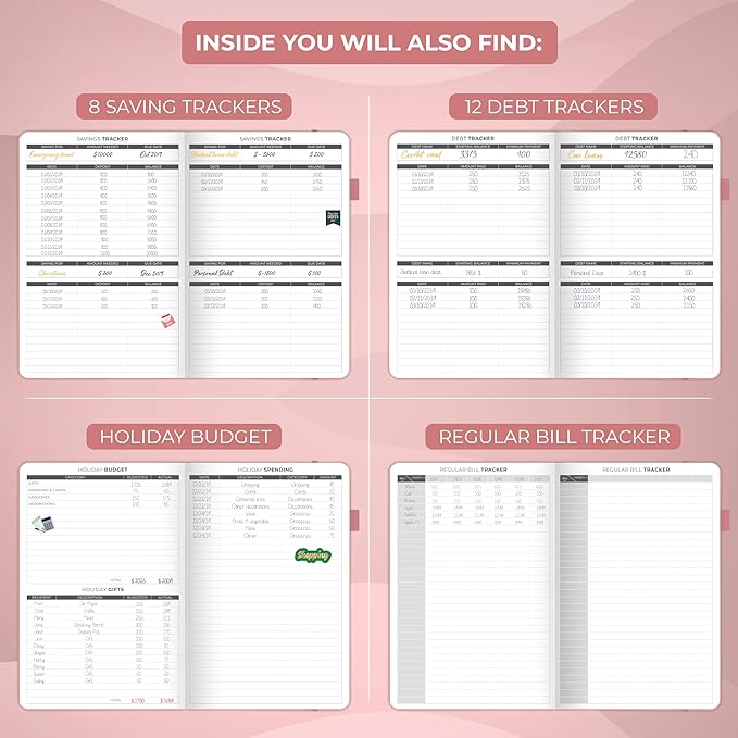 Clever Fox Budget Planner - Expense Tracker Notebook. Monthly Budgeting Organizer, Finance Logbook & Accounts Book, Bill Tracker, A5 (Light Pink)