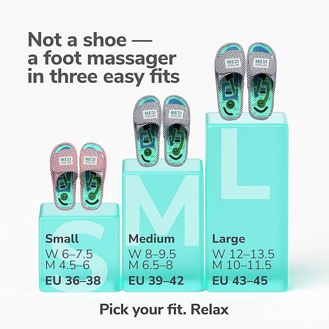 Acupressure Massage Slippers for Plantar Fasciitis & Neuropathy Relief – Reflexology Massager Sandals, Ideal Gift for Men & Women, Stress & Tension, Pain Management for Foot Health