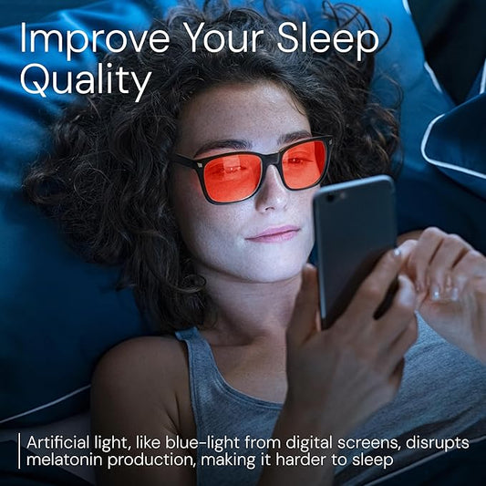 DreamGaze 99.9% Blue Light Blocking Glasses for Better Sleep - Anti Blue Light Glasses Men - Premium Computer Gaming Glasses