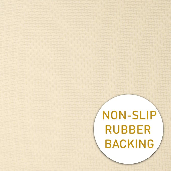 Sweet Home Collection Chair Cushion Memory Foam Pads Honeycomb Pattern Slip Non Skid Rubber Back Rounded Square 16" x 16" Seat Cover, 6 Pack, Yellow