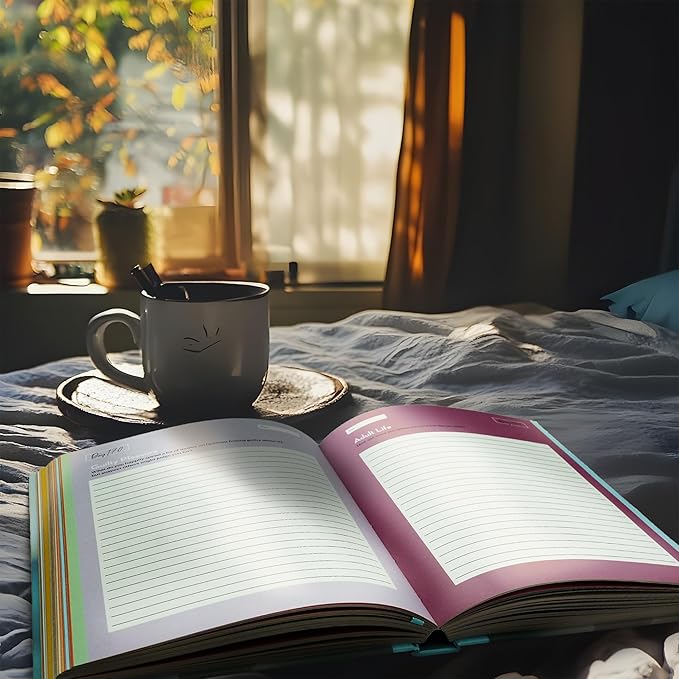 365 Day Mindfulness Journal, Daily Prompts Guided Notebook for Self Discovery Thoughtful Diary