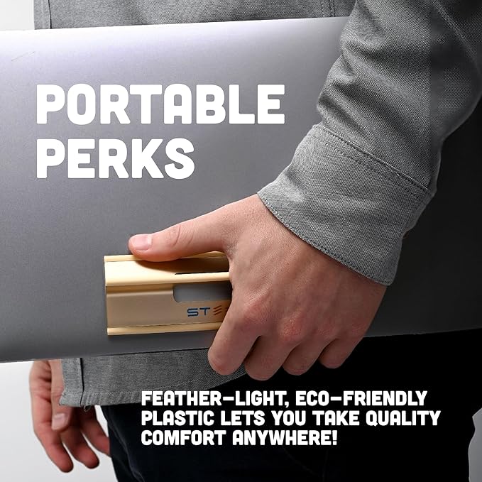 Steepy Portable Laptop Riser - 3 Height Adjustable Stand for Desk